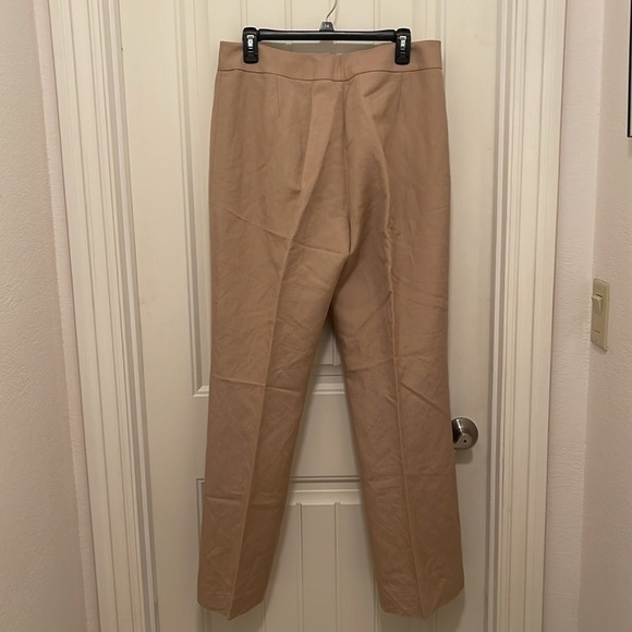 Alex Marie women’s Linen  blend Tan trouser size 12 long beltless fully lined - Picture 8 of 10